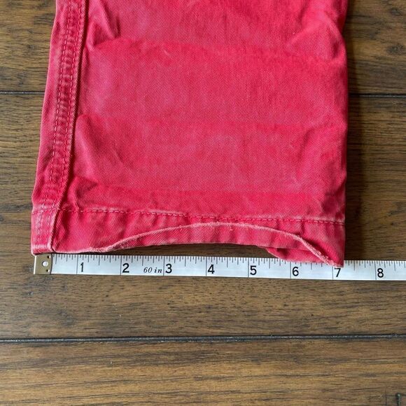 NWT Abercrombie and Fitch Mens Slim‎ Straight Chino Red Pants 28x30 - Picture 13 of 13